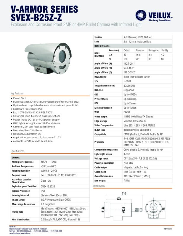 thumbnail of SVEX-B25Z-Z-Spec-Sheet