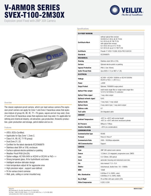 thumbnail of SVEX-T100-2M30X-Spec-Sheet