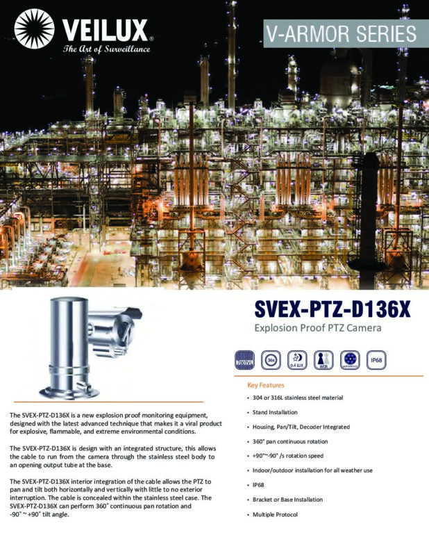 thumbnail of SVEX-PTZ-D136X Stainless Steel